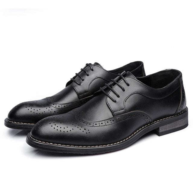 Men leather shoes casual genuine leather fashion designer luxury high quality Mens