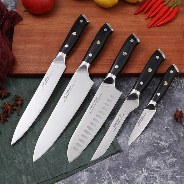 Chef Knife Set Japanese Kitchen Knives German 1.4116 High Carbon