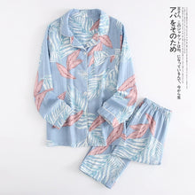 Load image into Gallery viewer, pajamas women 100% gauze cotton long sleeve casual