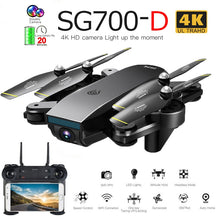 Load image into Gallery viewer, SG700-D Professional Foldable Drone with Dual Camera 1080P 720P 4K Selfie WiFi FPV Optical Flow RC Quadcopter Helicopter XS809S