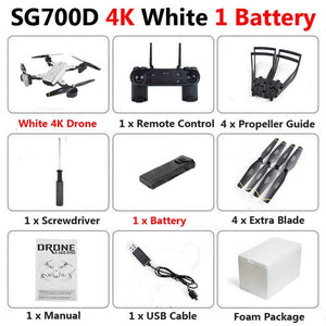 SG700-D Professional Foldable Drone with Dual Camera 1080P 720P 4K Selfie WiFi FPV Optical Flow RC Quadcopter Helicopter XS809S