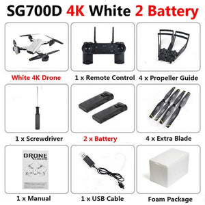 SG700-D Professional Foldable Drone with Dual Camera 1080P 720P 4K Selfie WiFi FPV Optical Flow RC Quadcopter Helicopter XS809S