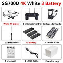 Load image into Gallery viewer, SG700-D Professional Foldable Drone with Dual Camera 1080P 720P 4K Selfie WiFi FPV Optical Flow RC Quadcopter Helicopter XS809S