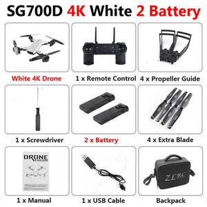 SG700-D Professional Foldable Drone with Dual Camera 1080P 720P 4K Selfie WiFi FPV Optical Flow RC Quadcopter Helicopter XS809S