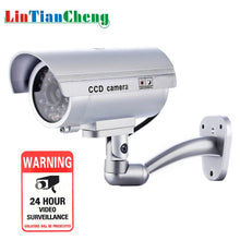 Load image into Gallery viewer, Outdoor Dummy cctv Camera Bullet Night Flashing LED White Mini Fake Home Security