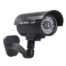 Load image into Gallery viewer, Outdoor Dummy cctv Camera Bullet Night Flashing LED White Mini Fake Home Security