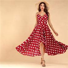 Load image into Gallery viewer, SHEIN Print Tulip Hem Surplice Sexy Cami Dress Boho Spaghetti Strap Slip Women Dresses Sleeveless Summer High Waist Dresses