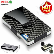 Load image into Gallery viewer, Men Stainless Steel Elastic Band Slim Money Wallet Credit Card Holder Wallet Purse