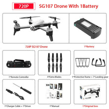 Load image into Gallery viewer, SG106 WiFi FPV RC Drone with 720P or 1080P or 4K HD Dual  Camera Optical Flow  Aerial Video RC Quadcopter for Toys Kid RC Dron