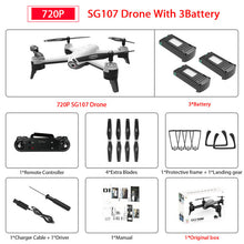 Load image into Gallery viewer, SG106 WiFi FPV RC Drone with 720P or 1080P or 4K HD Dual  Camera Optical Flow  Aerial Video RC Quadcopter for Toys Kid RC Dron