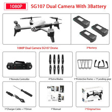 Load image into Gallery viewer, SG106 WiFi FPV RC Drone with 720P or 1080P or 4K HD Dual  Camera Optical Flow  Aerial Video RC Quadcopter for Toys Kid RC Dron