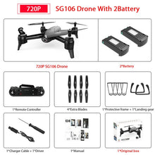 Load image into Gallery viewer, SG106 WiFi FPV RC Drone with 720P or 1080P or 4K HD Dual  Camera Optical Flow  Aerial Video RC Quadcopter for Toys Kid RC Dron