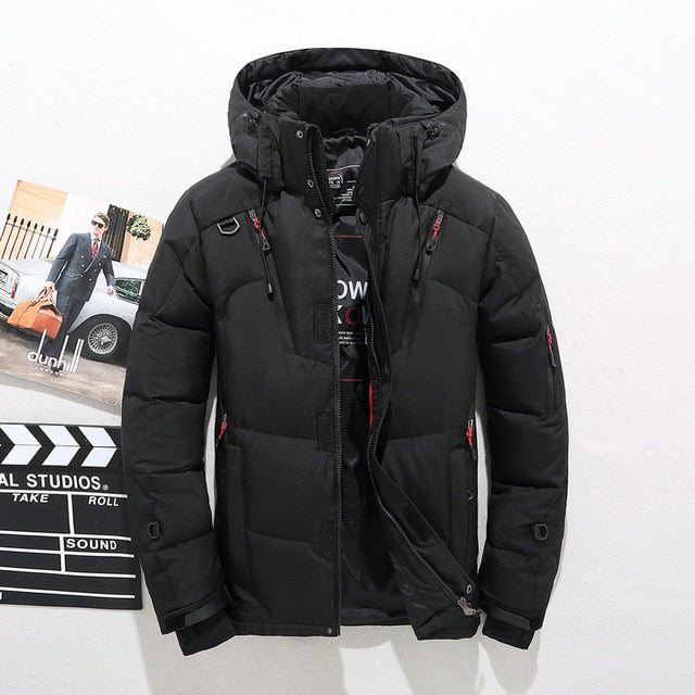 Jacket Men Hooded  Duck Down Slim Down Mens