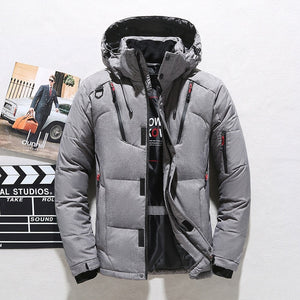 Jacket Men Hooded  Duck Down Slim Down Mens