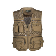 Load image into Gallery viewer, Outdoor Fishing Vests Quick Dry Breathable Multi Pocket Mesh Jackets Photography Hiking Vest Army green fish Vest 2018 New