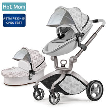 Load image into Gallery viewer, Baby Stroller 3 in 1,Hot Mom travel system High Land-scape stroller with bassinet