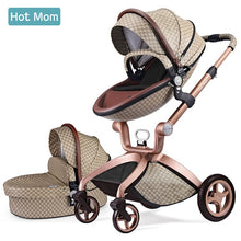 Load image into Gallery viewer, Baby Stroller 3 in 1,Hot Mom travel system High Land-scape stroller with bassinet