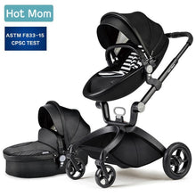 Load image into Gallery viewer, Baby Stroller 3 in 1,Hot Mom travel system High Land-scape stroller with bassinet