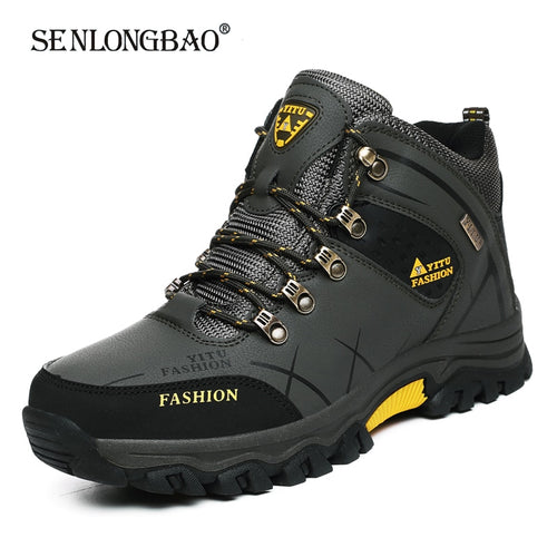 Brand Men Winter Snow Boots Waterproof Leather