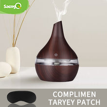 Load image into Gallery viewer, saengQ Humidifier Electric Aroma Air Diffuser Wood Ultrasonic Air Humidifier Essential Oil Aromatherapy Cool Mist Maker For Home