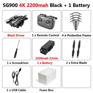 SG900 Foldable Wifi RC Drone 4K With Camera HD Dual  50X Follow Me Quadrocopter Professional Drone Long Battery Life Toy For Kid