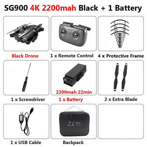 SG900 Foldable Wifi RC Drone 4K With Camera HD Dual  50X Follow Me Quadrocopter Professional Drone Long Battery Life Toy For Kid