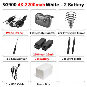 SG900 Foldable Wifi RC Drone 4K With Camera HD Dual  50X Follow Me Quadrocopter Professional Drone Long Battery Life Toy For Kid