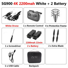 Load image into Gallery viewer, SG900 Foldable Wifi RC Drone 4K With Camera HD Dual  50X Follow Me Quadrocopter Professional Drone Long Battery Life Toy For Kid