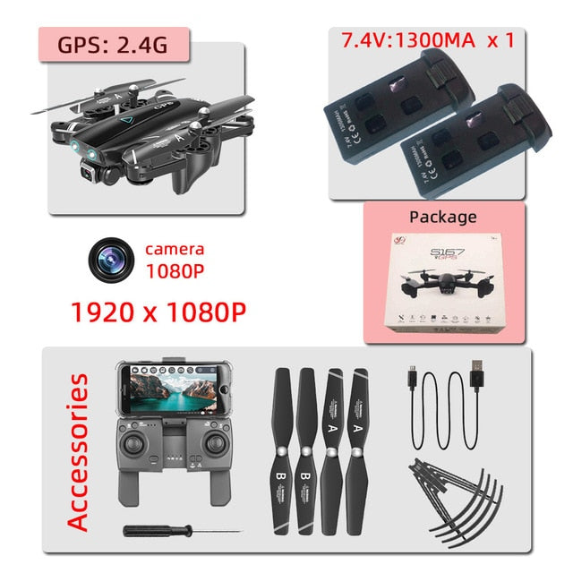 S167 GPS 4K with camera selfie dron drone profissional toys drones rc helicopter toy quadcopter  juguetes quadcopter VS SG907