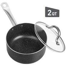 Load image into Gallery viewer, pots and pans 8 Piece Black