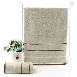 Quick Drying Cotton Towel Stripe Face Hand Bath Cloth Bathroom Absorbent 35*75 /25*50cm Home Gift