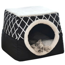 Load image into Gallery viewer, Pet Cat Dog Nest Dual Use Warm Soft Sleeping Bed Pad For Pet Non-slip Breathable Cat House Dog Sleeping Mat Blanket L/XL