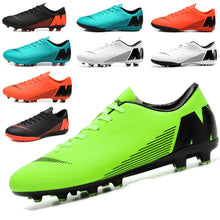 Load image into Gallery viewer, Turf Indoor Black Men Soccer Shoes Kids Cleats Training Football Boots High Ankle Sport Sneakers Size 35-45 Dropshipping