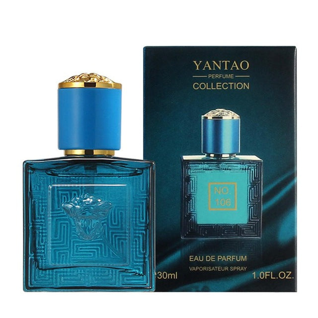 VIBRANT GLAMOUR 30ml Long Lasting Men Perfume Marine Woody Body Spray Glass Bottle Perfumes Classic Gentleman Male Fragrance