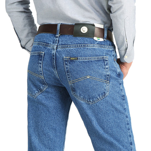 Men Jeans Classic Male Straight Stretch Brand Denim Pants