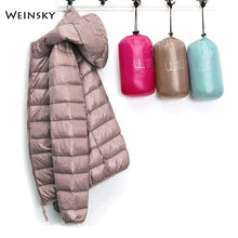 Load image into Gallery viewer, Jackets Long Sleeve Warm Coat Parka Female Portable Outwear