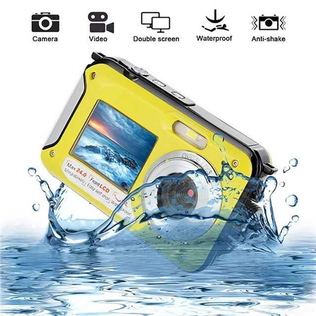 Waterproof Digital Camera 1080P Full HD Underwater  DV Recording Camera