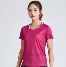 Load image into Gallery viewer, New Women&#39;s Tennis T Shirts , Female Quick Dry Badminton Kit , Girl Sportwear Clothes Yellow Table Jerseys , Running Shirt