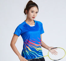 Load image into Gallery viewer, New Women&#39;s Tennis T Shirts , Female Quick Dry Badminton Kit , Girl Sportwear Clothes Yellow Table Jerseys , Running Shirt