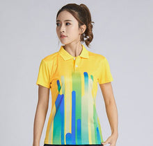 Load image into Gallery viewer, New Women&#39;s Tennis T Shirts , Female Quick Dry Badminton Kit , Girl Sportwear Clothes Yellow Table Jerseys , Running Shirt