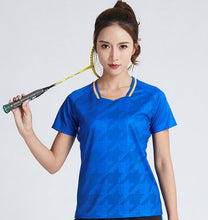 Load image into Gallery viewer, New Women&#39;s Tennis T Shirts , Female Quick Dry Badminton Kit , Girl Sportwear Clothes Yellow Table Jerseys , Running Shirt