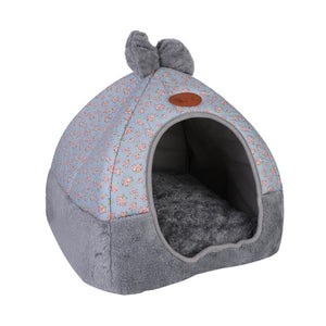 Pet Cat Dog Nest Dual Use Warm Soft Sleeping Bed Pad For Pet Non-slip Breathable Cat House Dog Sleeping Mat Blanket L/XL