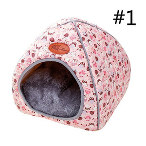 Pet Cat Dog Nest Dual Use Warm Soft Sleeping Bed Pad For Pet Non-slip Breathable Cat House Dog Sleeping Mat Blanket L/XL