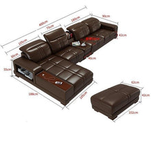 Load image into Gallery viewer, Wypoczynkowy Meble Sillon Couch Puff Asiento Sala Moderna Armut Koltuk Leather Mueble Mobilya Set Living Room Furniture Sofa