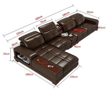 Load image into Gallery viewer, Wypoczynkowy Meble Sillon Couch Puff Asiento Sala Moderna Armut Koltuk Leather Mueble Mobilya Set Living Room Furniture Sofa