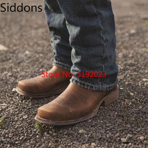 Winter Ankle Boots Men Shoes  Vintage Classic Male Casual Boot  Zapatos De Hombre Fashion Shoes Men's Minimalist Style D146