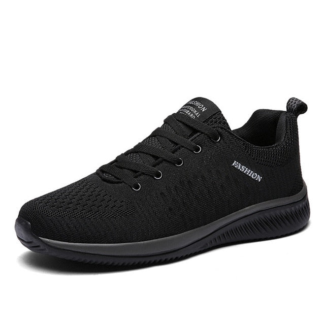 UEXIA Fashion Mesh Men Casual Shoes Lac-up Lightweight Outdoor Comfortable Breathable Walking Sneakers Tenis Feminino Zapatos