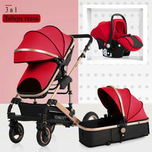 Load image into Gallery viewer, new baby trolley high landscape 3 to 1 baby stroller