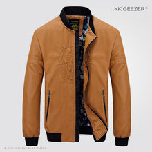 Load image into Gallery viewer, Leather Jacket Men Bomber