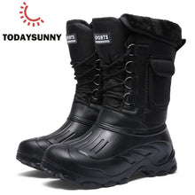 Load image into Gallery viewer, Men Winter Boots Light Work Fishing Raining Boots Male Waterproof  Snow Boot